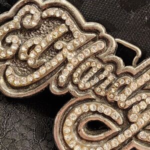 ED HARDY UNIQUE VINTAGE RHINESTONE BELT BUCKLE.....NEVER WORN!